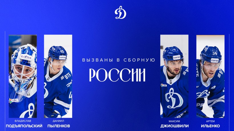 Игроки московского «Динамо» вызваны в сборную